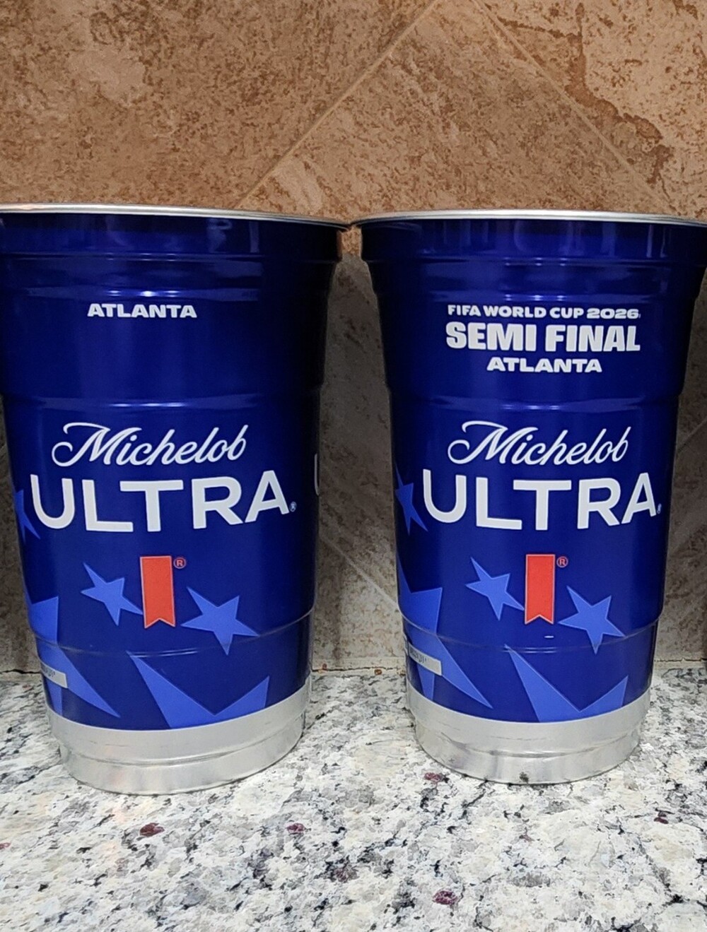 Five FIFA World Cup Michelob Ultra Cups